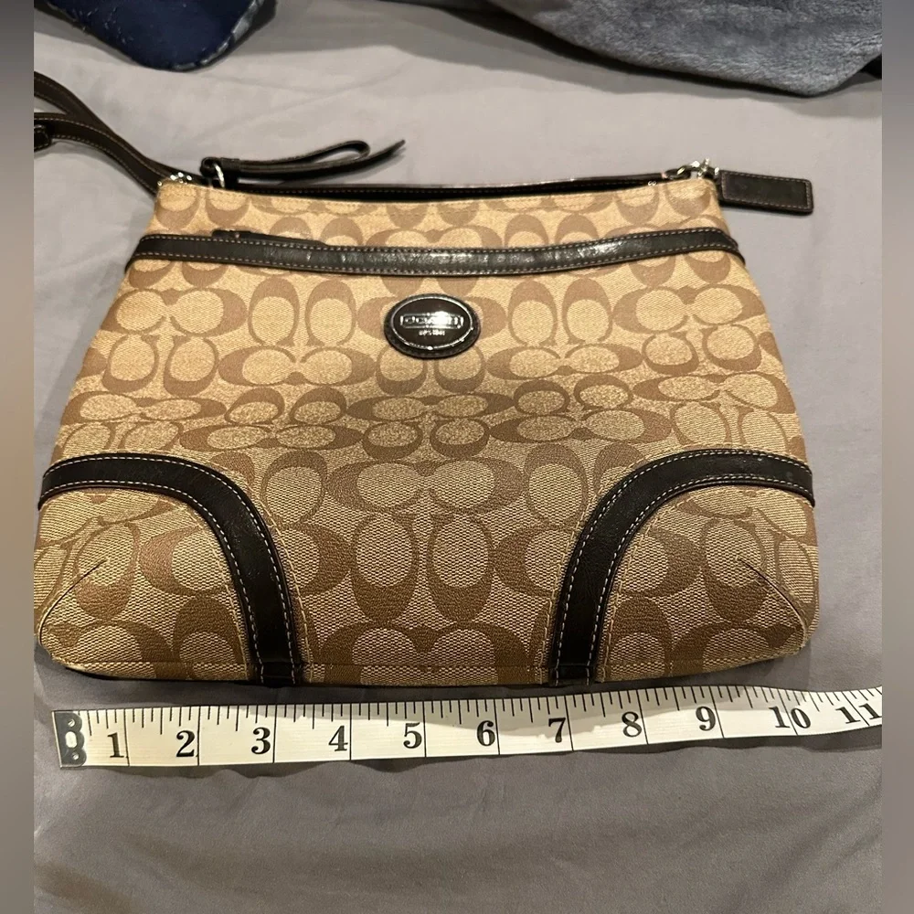 Coach Brown and Black Crossbody Bag